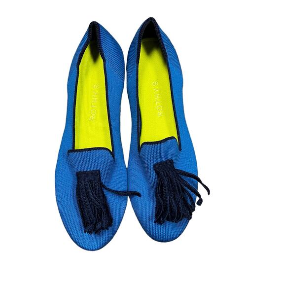 Rothy's Merino Tassel Loafer in Blue Limited Edition Size 10 - Picture 2 of 7
